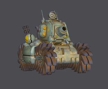 Cartoon Tank Modern Tank 3d model