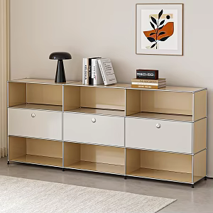Modern Cream Style Cabinet Side Cabinet Low Cabinet 3d model