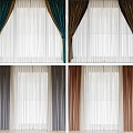 Modern curtains 3d model