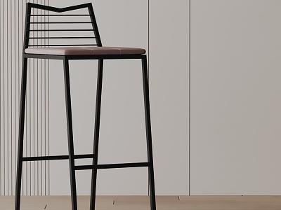 Modern Bar Chair 3d model