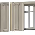 Elegant Casement Window Design With Decorative Frame And Clear Glass Panes