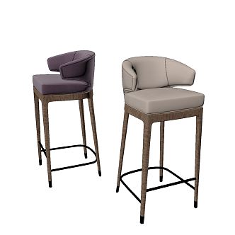 Modern Bar Chair 3d model