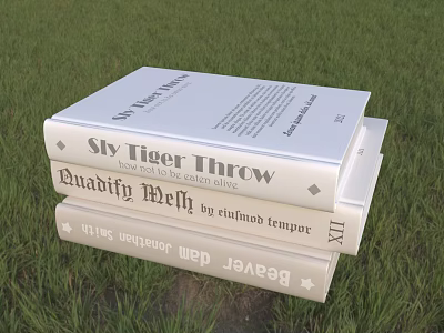 Modern Books 3d model Modern Books 3d model