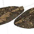 Stone Wood with Natural Rough Surface and Decorative Textural Design 3d model