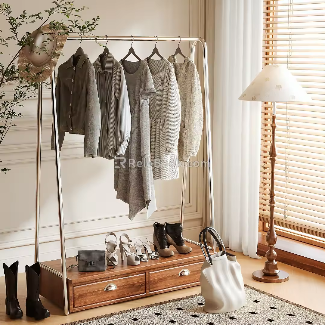 Hanger Coat Rack Floor Hanger 3d model