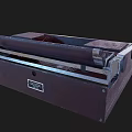 Vintage Royal Industrial Equipment with Dark Brown Keyboard and Classic Roller Design