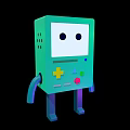 Modern toy building blocks 3d model