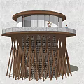 Modern observation platform 3d model
