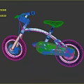 White Kids Balance Bike With Modern Sleek Design Black Seat And Tires