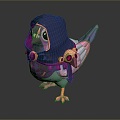 bird bird bird bird game animal cartoon animal animal realistic animal 3d model