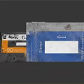 Vintage Household Items Classic Cassette Tape and Walkman Box with Retro Design