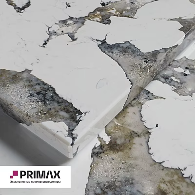 Elegant White Marble Countertop With Natural Gray Veins And Smooth Surface 3d model