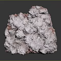 Natural Pinkish White Rock Formation With Rough Textured Surface