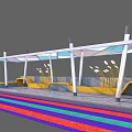 Various Pergola Designs With Colorful Roofs Wooden Structures And Grass Surroundings