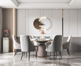 Light Luxury Restaurant 3d model