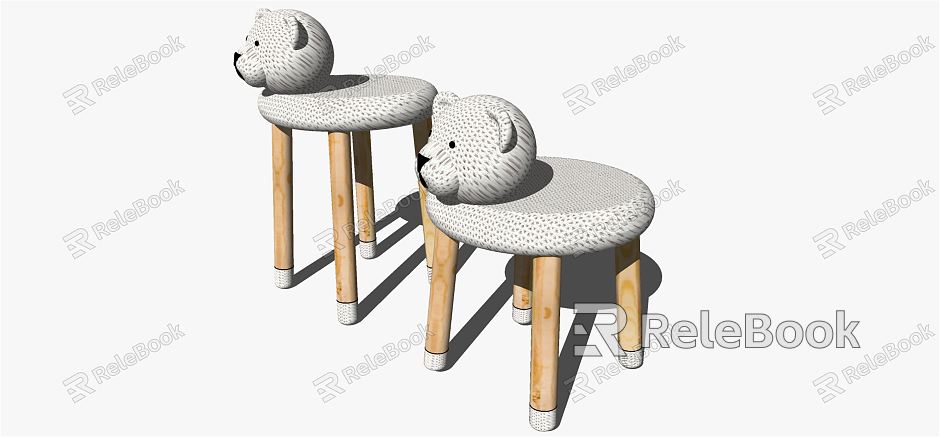 Modern Children's Chair Table and Chair model