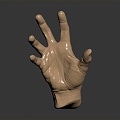 Modern Hand Gesture Palm 3d model