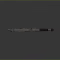 Tactical Submachine Gun With Black Orange Finish Grip Stock And Rail System