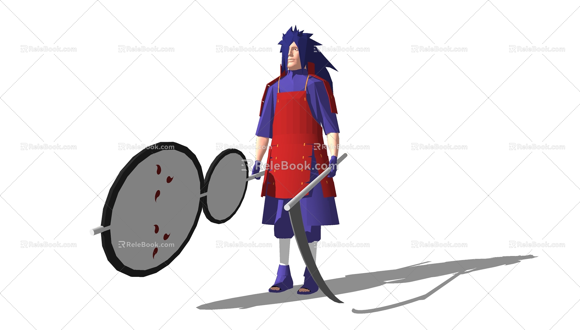 Modern game character Naruto spot 3d model