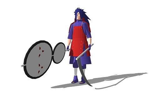 Modern game character Naruto spot 3d model