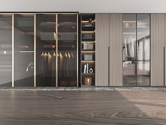 Modern wardrobe 3d model