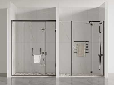 Shower room partition shower model