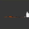 Portable USB Flash Drive With Orange Lanyard For Computer Accessory Design