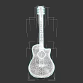 Elegant Wooden Acoustic Guitar With Classic Design And Smooth Finish