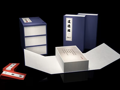 New Chinese packaging box packaging 3d model