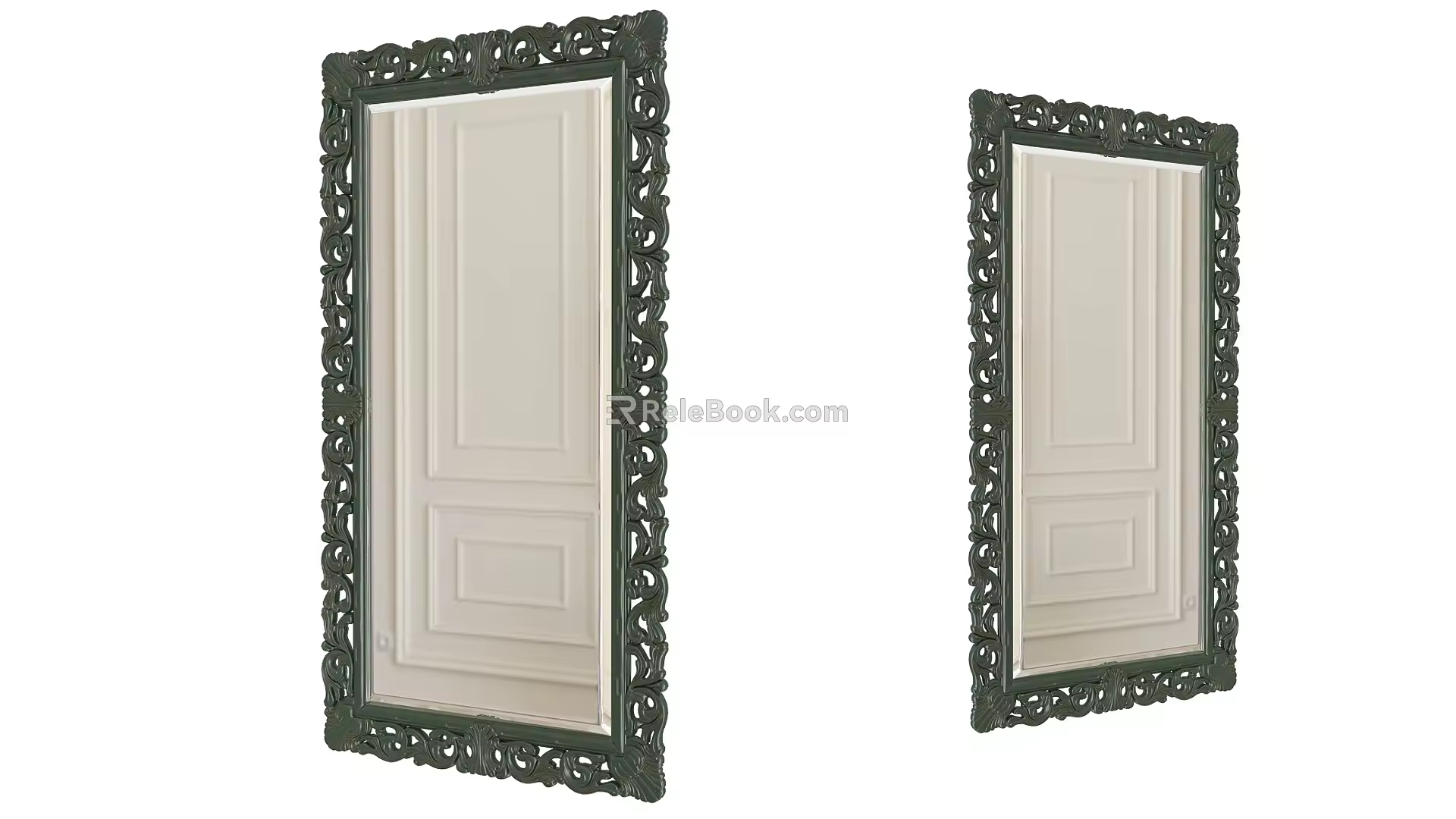 Mirror Square Mirror Decorative Mirror European Mirror Shop Mirror Classical Mirror 3d model