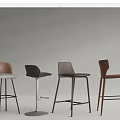 Modern Bar Stools Collection With Leather Seats And Metal Wooden Bases For Home Kitchens