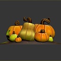 Pumpkin Pumpkin Cartoon Pumpkin Anime Pumpkin Stylized Pumpkin Fantasy Style Pumpkin Vegetable 3d model