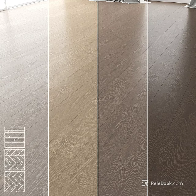 Wooden Flooring Options With Various Colors Different Styles And Natural Textures 3d model 