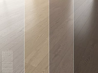 Wooden Flooring Options With Various Colors Different Styles And Natural Textures 3d model