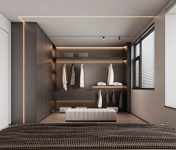 Modern Cloakroom 3d model