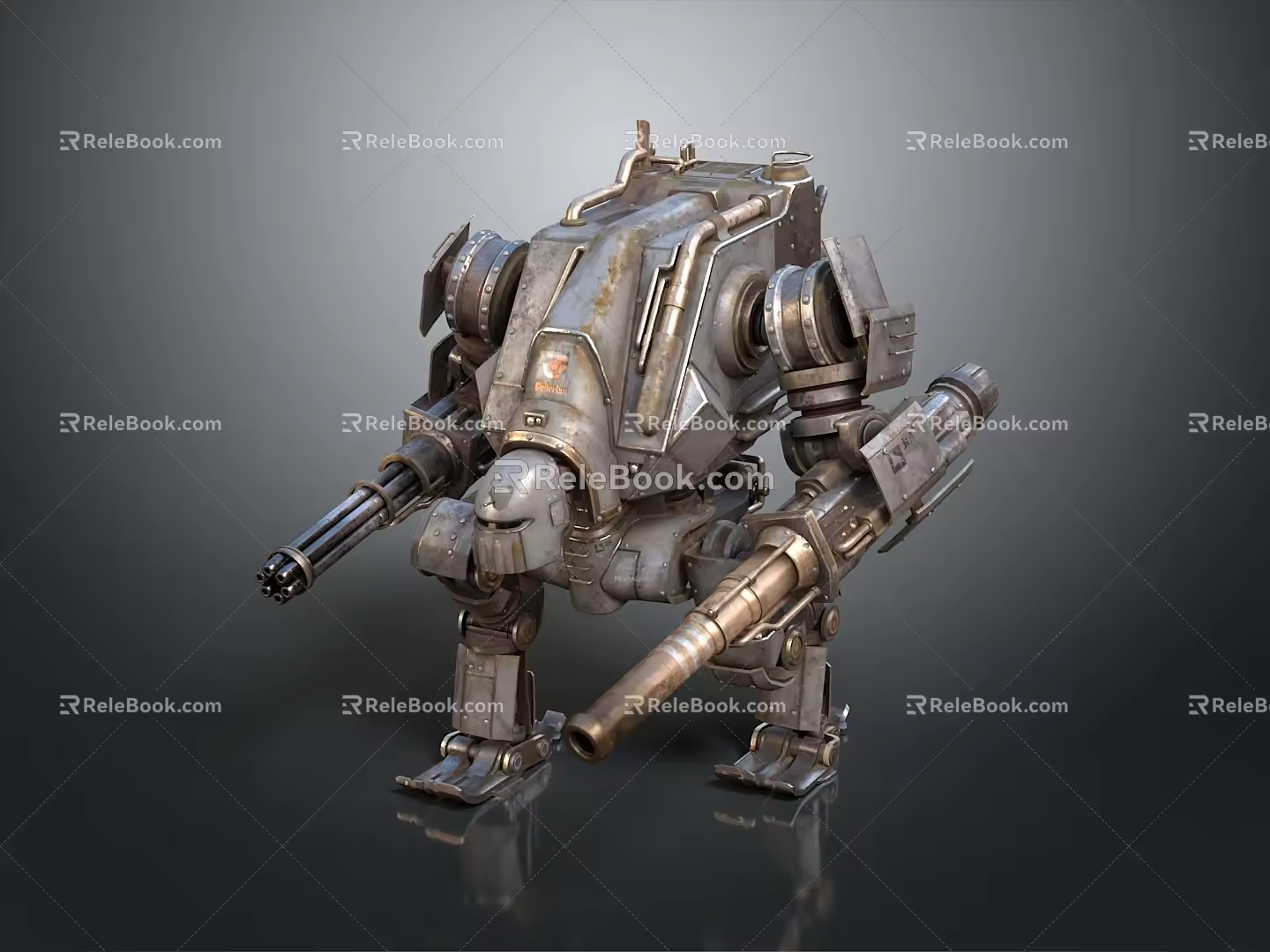 Mech Warrior Mech Soldier Machine Battlearm Mechanical Battlearm Machine Fighter Robot 3d model