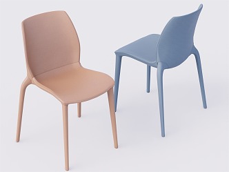 Modern Dining Chair Bar Chair Single Chair 3d model