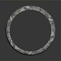Gray Cylindrical Household Item With Cracked Texture For Storage And Decoration