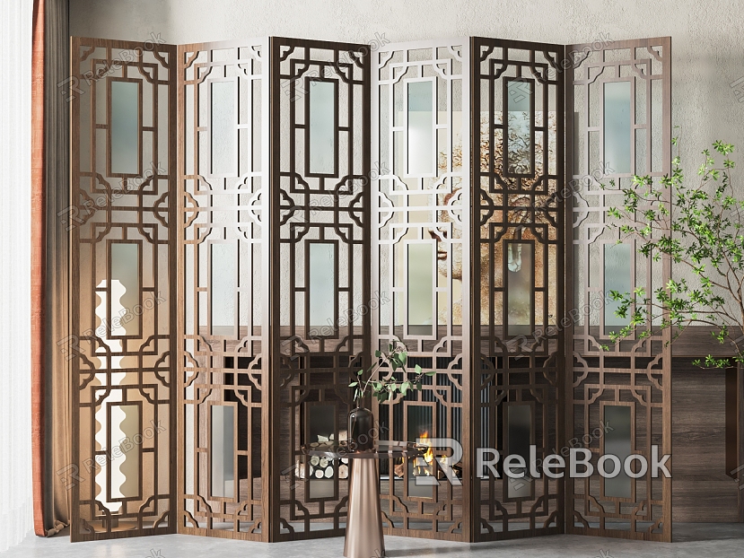 New Chinese Style Screen Screen Partition model