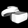 White Modern VR Headset With Sleek Design And Comfortable Adjustable Headband