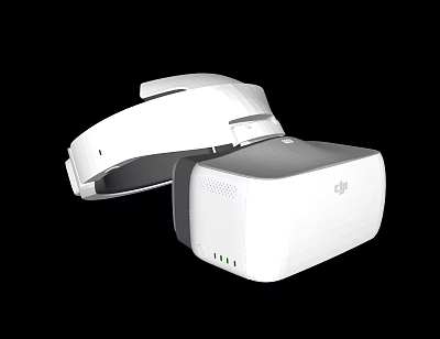 White Modern VR Headset With Sleek Design And Comfortable Adjustable Headband 3d model