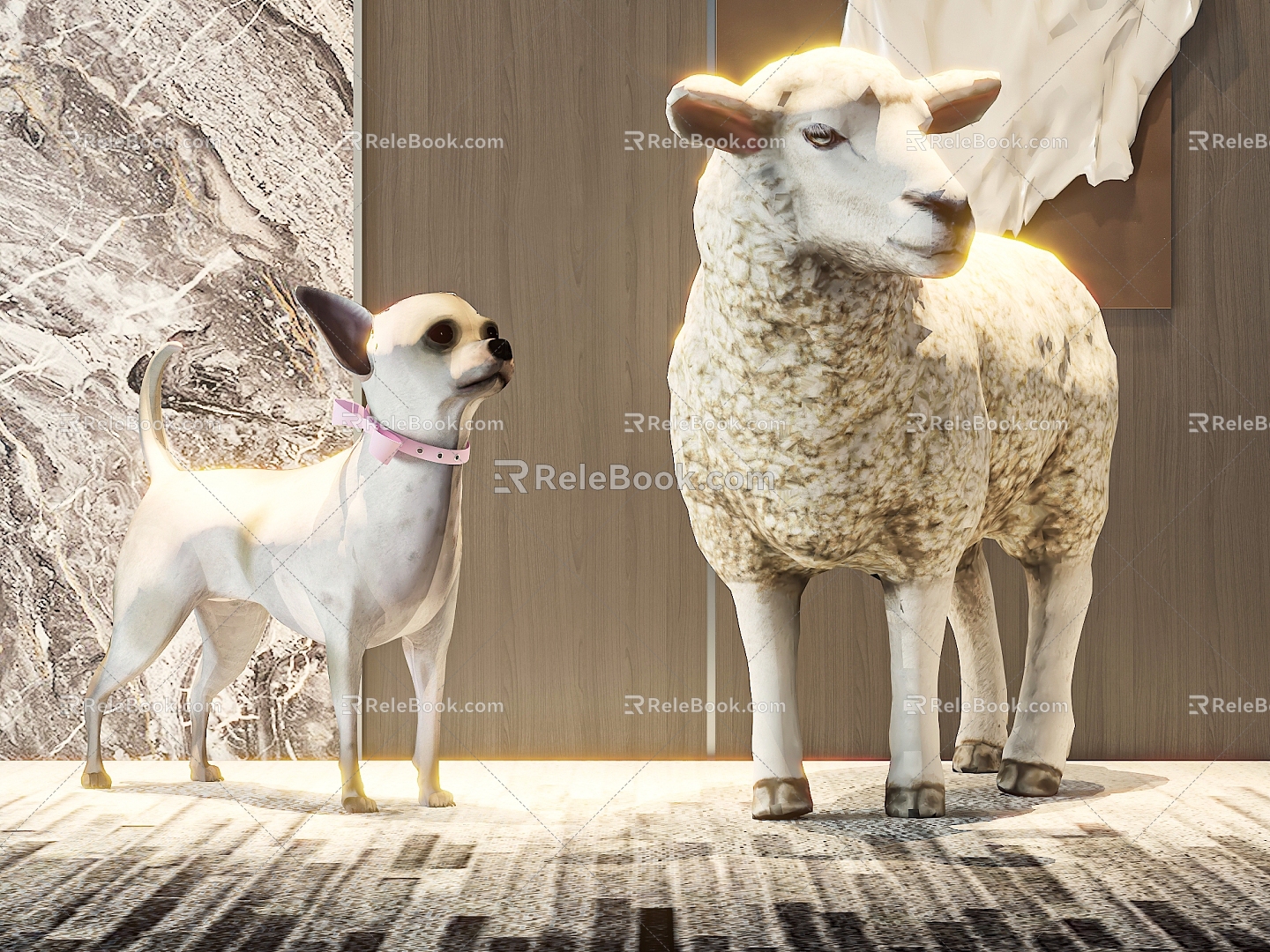 Animal Dog Sheep 3d model