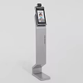 Face recognition of modern access control machine 3d model
