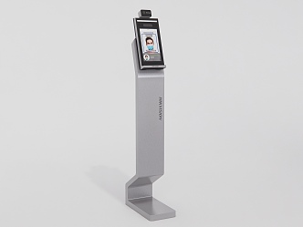 Face recognition of modern access control machine 3d model