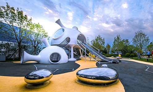 Children's Park Space Universe Theme Children's Facilities 3d model