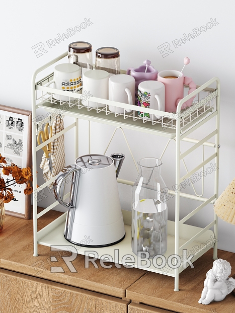 Simple Style Water Cup Kettle Storage Rack model