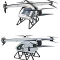 Smart Intelligent Drone With Quadrotor Design Stable Landing Gear And Aerodynamic Structure