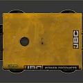 Yellow JBC Power Products Generator With Control Panel And Rolling Wheels
