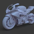 Green And Black Modern Motorcycle With Streamlined Design And Orange Accents