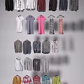 Collection of Various Clothes in Different Styles and Colors Hanging on Hangers